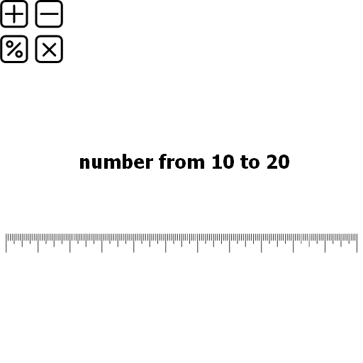 number from 10 to 20